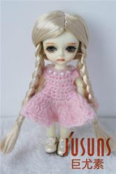 Mid Parting Pony Synthetic Mohair Doll Wigs JD103
