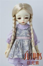 Mid Parting Pony Synthetic Mohair Doll Wigs JD103