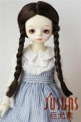 Mid Parting Pony Synthetic Mohair Doll Wigs JD103