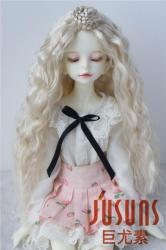 Long Curly Synthetic Mohair Doll Wigs with Braid JD097