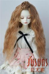 Long Curly Synthetic Mohair Doll Wigs with Braid JD097