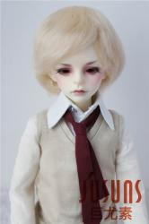 Lovely Short Boy Cut Mohair Doll Wigs JD076