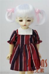 Double Pony Doll Wigs Synthetic Mohair JD070