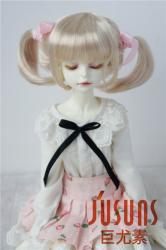 Double Pony Doll Wigs Synthetic Mohair JD070