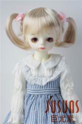 Double Pony Doll Wigs Synthetic Mohair JD070