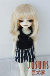 Lovely Short Curly Synthetic Mohair Doll Wig JD045