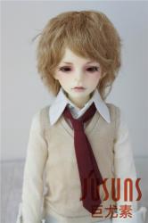 Boyish Short Curly Doll Wig Kanekalon Fiber JD043