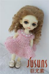 Long Curly Mohair Doll Wig without Bangs JD035