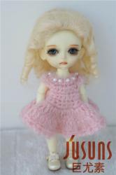 Long Curly Mohair Doll Wig without Bangs JD035