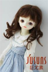 Pretty Curly Long Mohair Doll Wigs D20313L