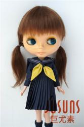 Pretty Two Braids BJD Mohair Doll Wigs JD060