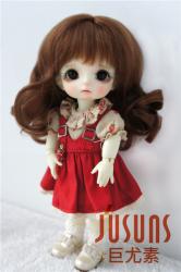 Pretty Short Curly Mohair Doll Wigs D20313