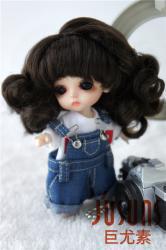 Soft Curly Synthetic Mohair BJD Doll Wigs JD038