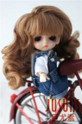 Soft Curly Synthetic Mohair BJD Doll Wigs JD038