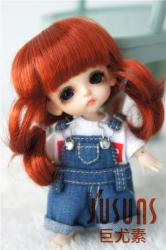 Lovely Tiny Braid Doll Wigs Synthetic Mohair JD199