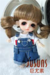 Lovely Tiny Braid Doll Wigs Synthetic Mohair JD199