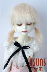 Lovely Two Pony BJD Mohair Doll Wigs JD446