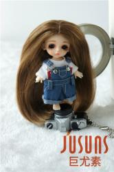 Fashion Long Curly Doll Wigs Synthetic Mohair JD016