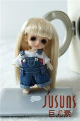 Long Straight Synthetic Mohair Doll Wig JD056