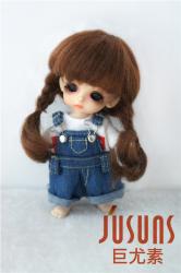 Fashionable Short Braid Mohair Doll Wigs JD143