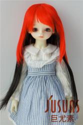 Long Straight Doll Wigs Kanekalon Fiber JD106