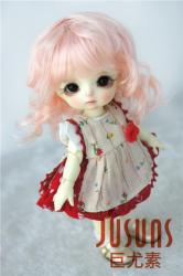 Lady Short Curly BJD Doll Wigs Synthetic Mohair JD260