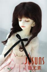 Fashion BJD Two Braids Mohair Wigs D2033B