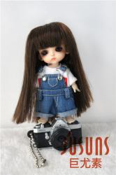 Fashion Straight Doll Wigs Kanekalon Fiber JD010B