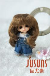 Lovely Short Curly Synthetic Mohair Doll Wig JD045