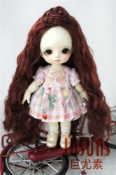 Long Curly Synthetic Mohair Doll Wigs with Braid JD097
