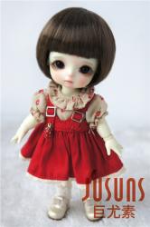 Lovely Short Cut Doll Wigs Synthetic Mohair JD256