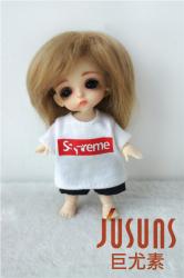 Short Boy Cut Resin BJD Mohair Doll Wig JD032