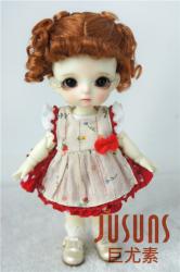 Double Pony Curly Synthetic Mohair Doll Wigs JD048