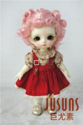 Double Pony Curly Synthetic Mohair Doll Wigs JD048