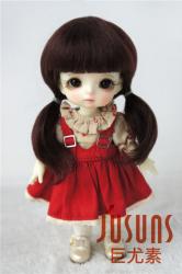 Pretty Two Braids BJD Mohair Doll Wigs JD060