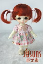 Double Pony Doll Wigs Synthetic Mohair JD070