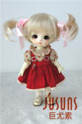Double Pony Doll Wigs Synthetic Mohair JD070