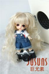 Lovely Fairy Doll Wigs Kanekalon Fiber JD085