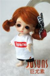 Lovely Two Braids BJD Mohair Doll Wigs JD142