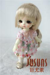 Updo Braid Long Curly Doll Wigs Synthetic Mohair JD218