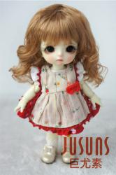 Lady Short Curly BJD Doll Wigs Synthetic Mohair JD260