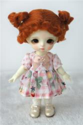 Lovely Short Double Braid BJD Doll Wigs Mohair JD269