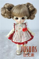 Lovely Two Braids Synthetic Mohair Doll Wigs JD275