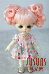 Lovely Two Braids Synthetic Mohair Doll Wigs JD275