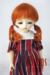 Cute Two Braid BJD Mohair Doll Wigs JD357