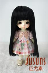 Cute Full Bangs Long Straight Heat Resistance Doll Wigs JD237