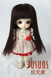 Cute Full Bangs Long Straight Heat Resistance BJD Wigs JD237