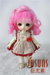 Lovely Short Curly Mohair Doll Wigs JD242