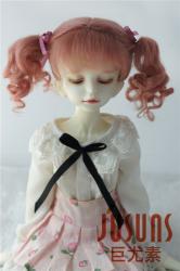 Lovely Two Pony Braids BJD Mohair Doll Wig JD428