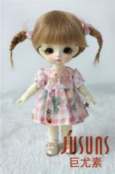 Lovely Twin Tail Mohair BJD Doll Wigs JD540